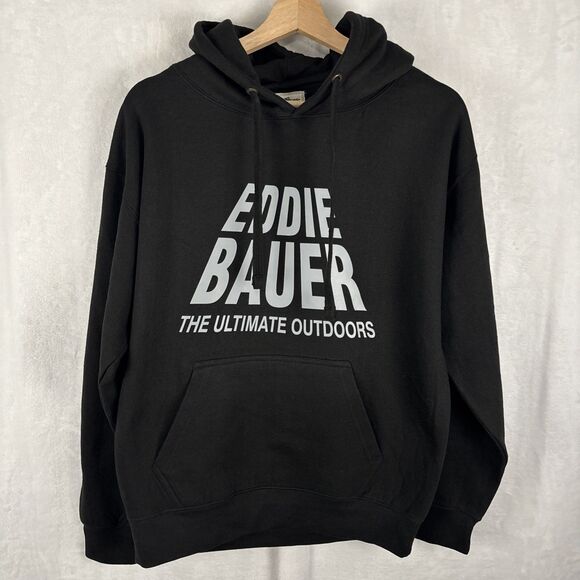 Eddie Bauer The Ultimate Outdoors Hoodie Black Size Large NWOT - Picture 1 of 5
